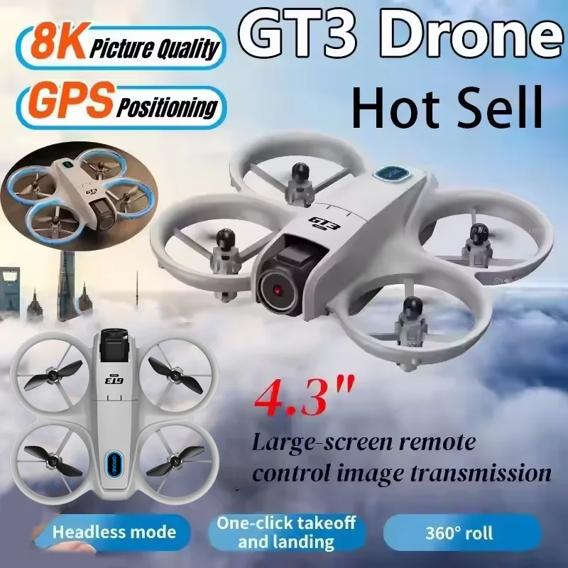 Drone Controller Screen - GT3 Drone 8K HD Dual Cameras