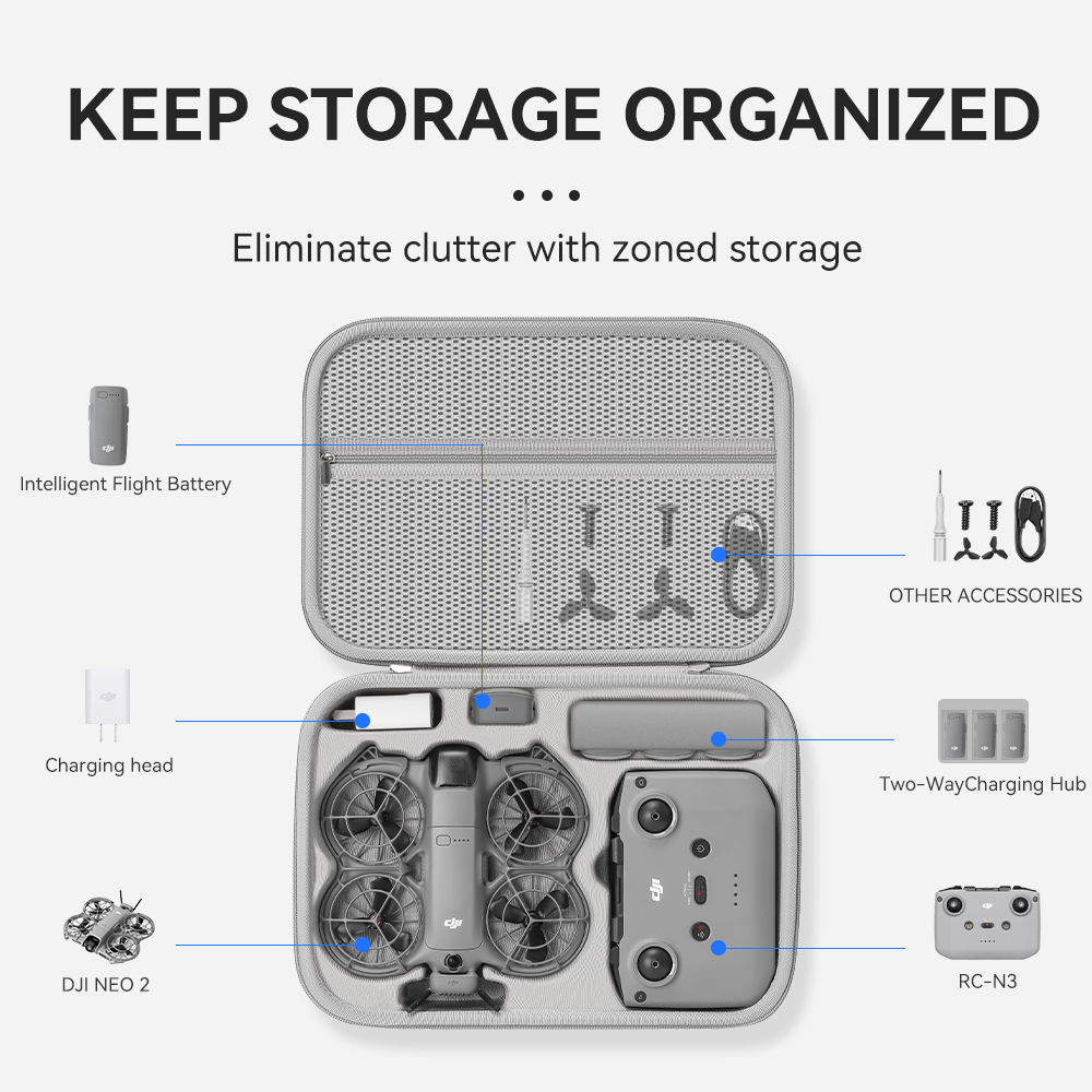 XFJI Travel Organizer Bag for  – Drone Carrying Case recenzja i cena