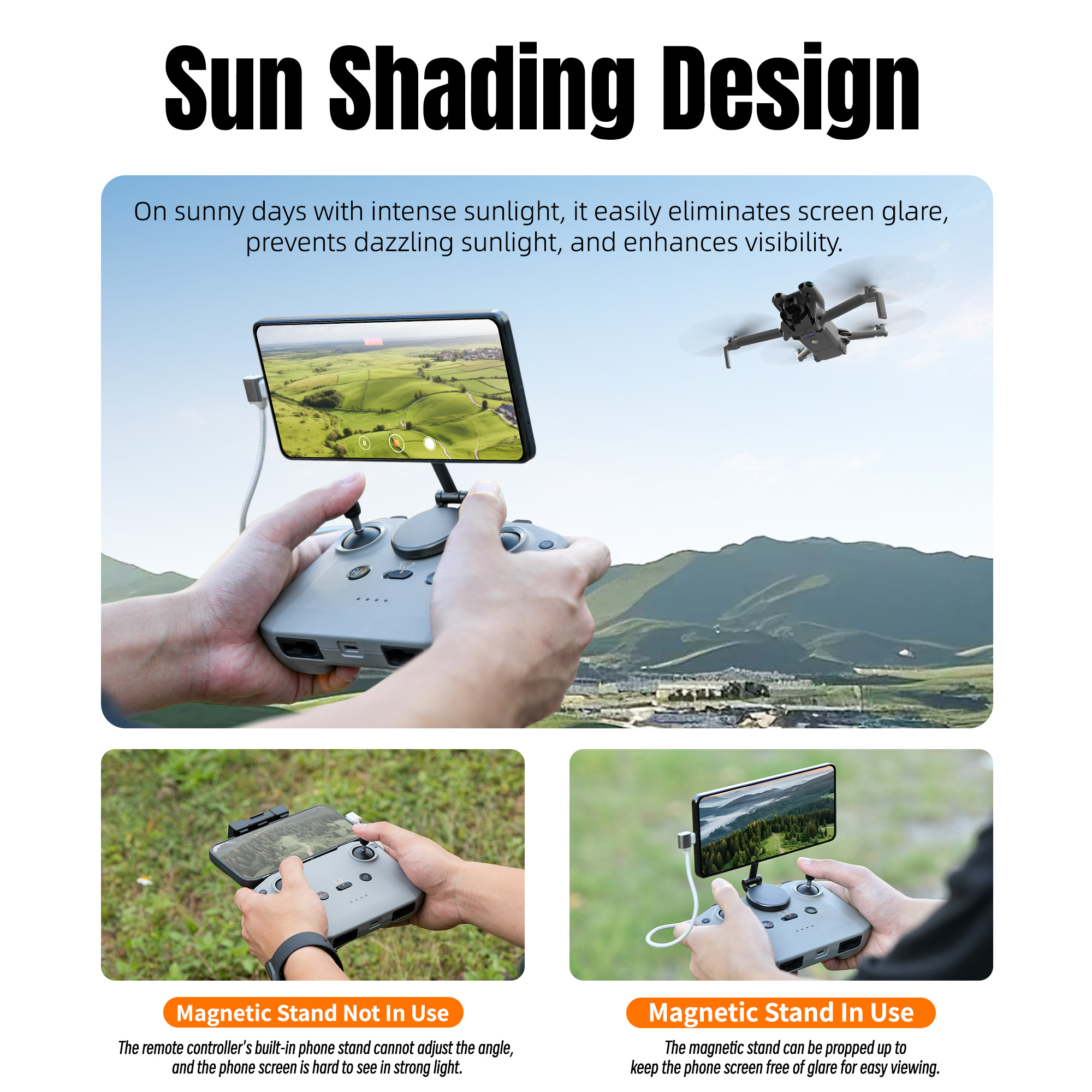 Adjustable Magnetic Phone Stan – Drone Tablet Mount recenzja i cena