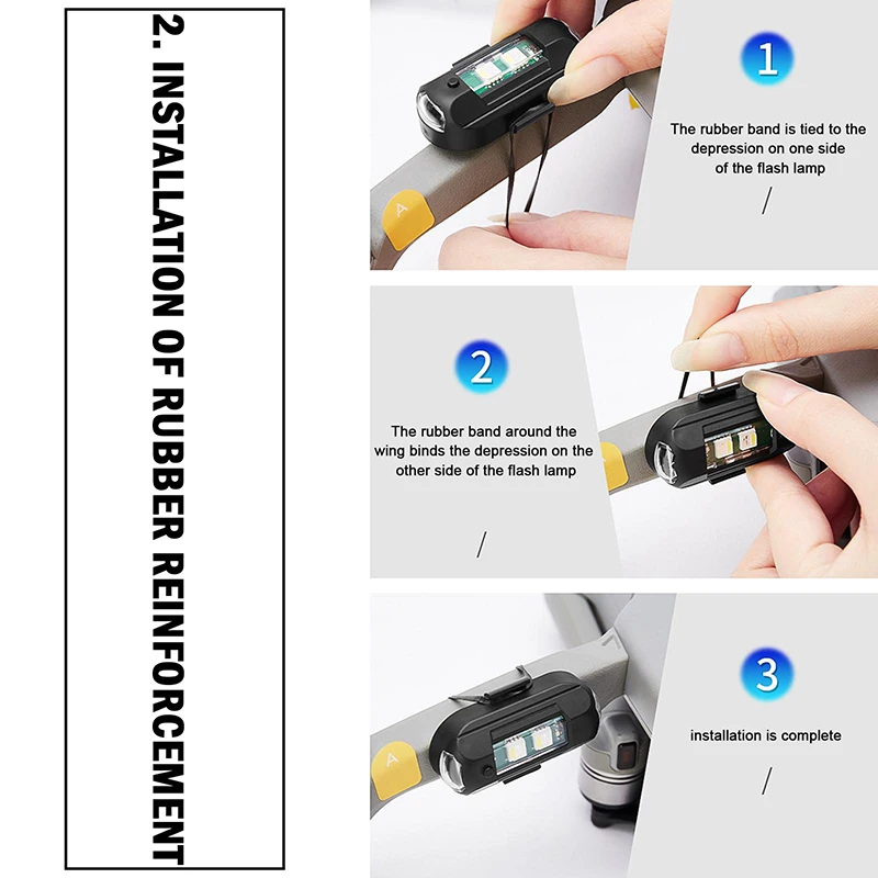1Pcs Remote LED RGB Anti-colli – Drone Strobe Light recenzja i cena