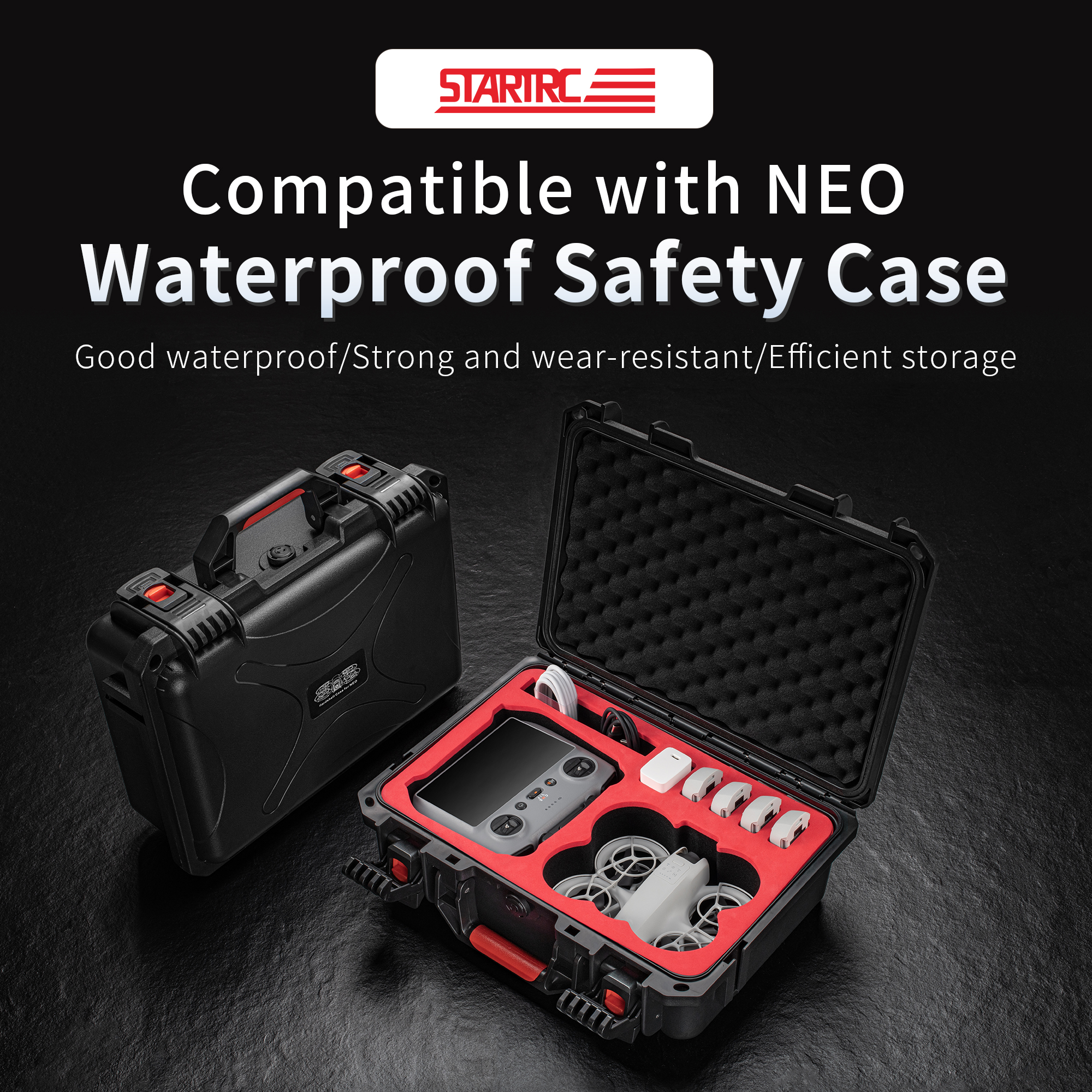 Portable Hard Waterproof Case  – Drone Charging Hub recenzja i cena