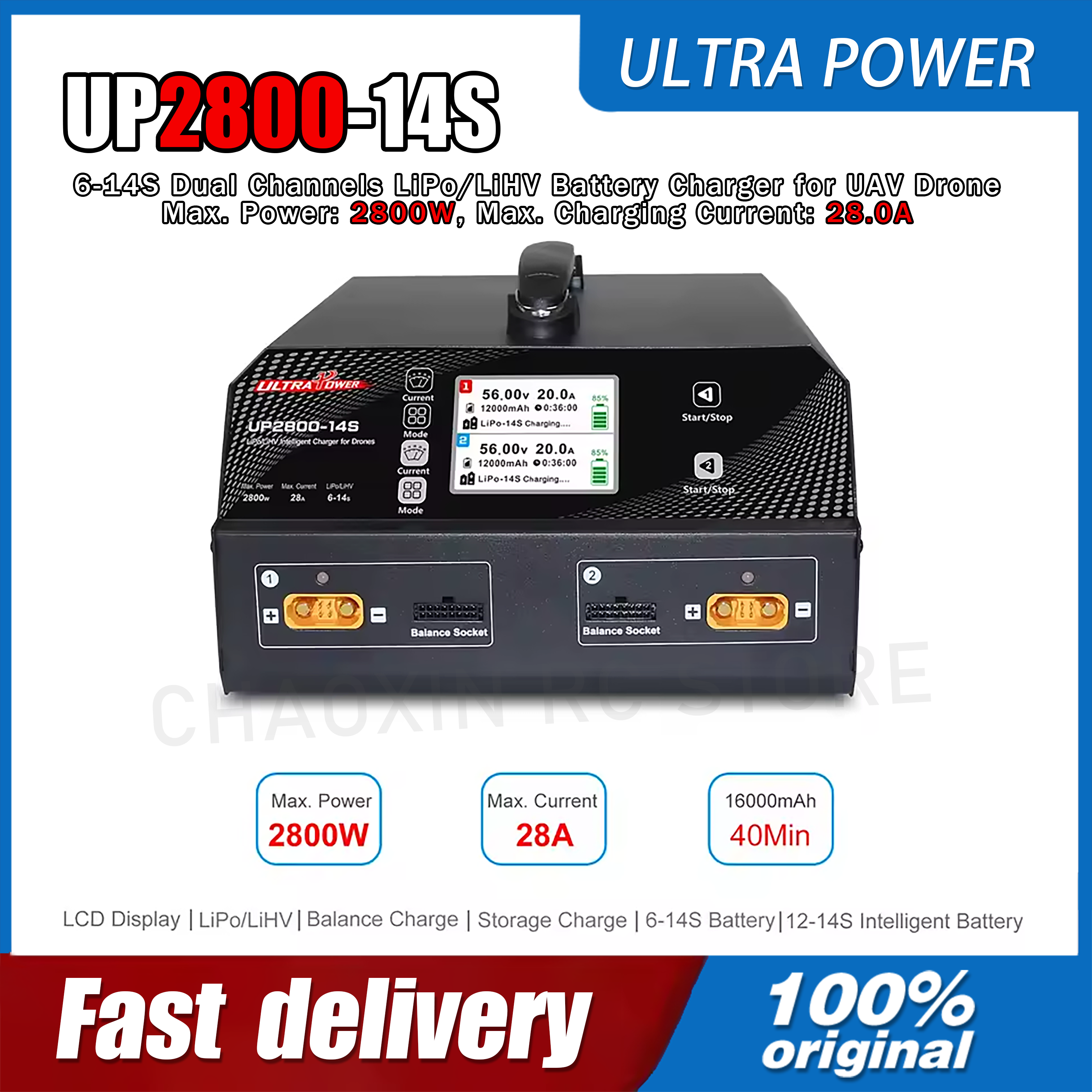 ULTRA POWER UP2800-14S 2X1400W – Drone Battery Charger recenzja i cena