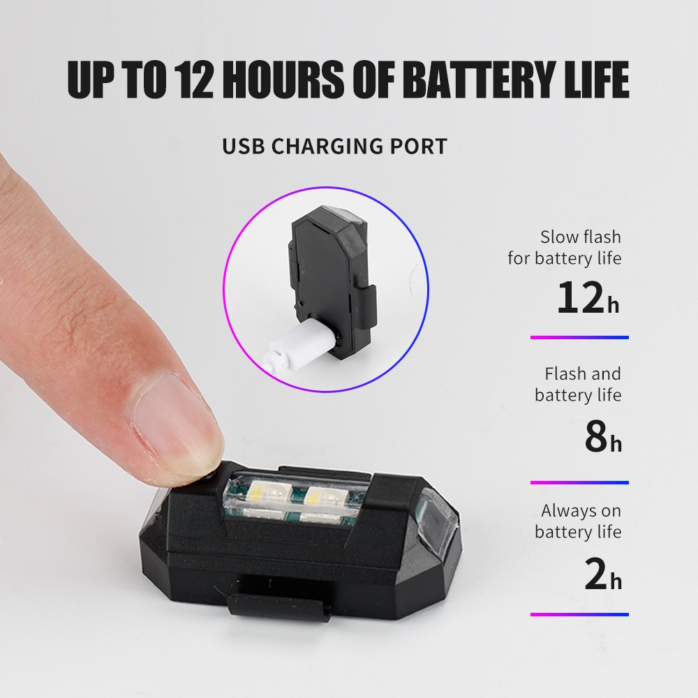 1PC 7 Color Mini USB Charging  – Drone Strobe Light recenzja i cena