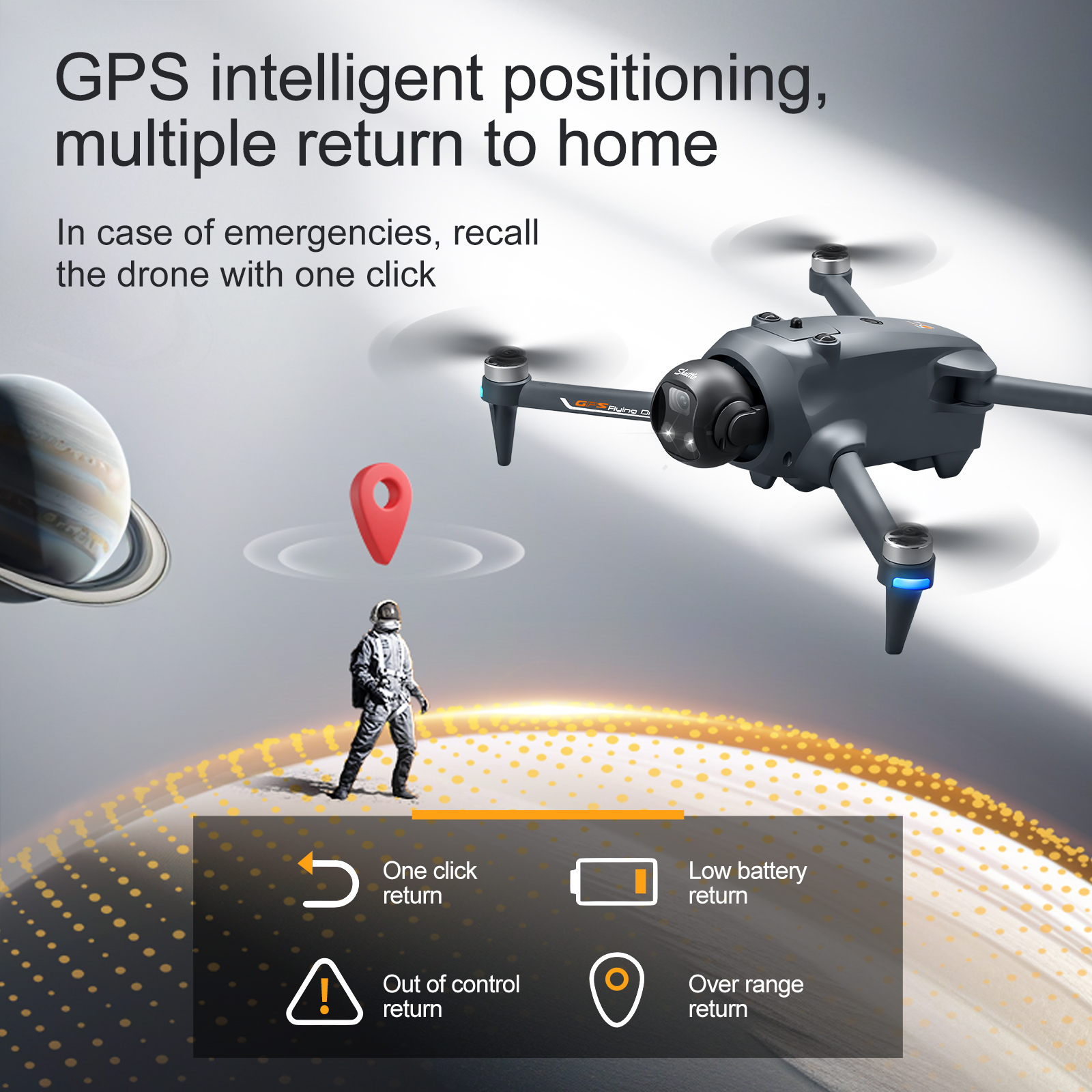YL059 FPV GPS Quadcopter Drone – Drone Beacon Light recenzja i cena
