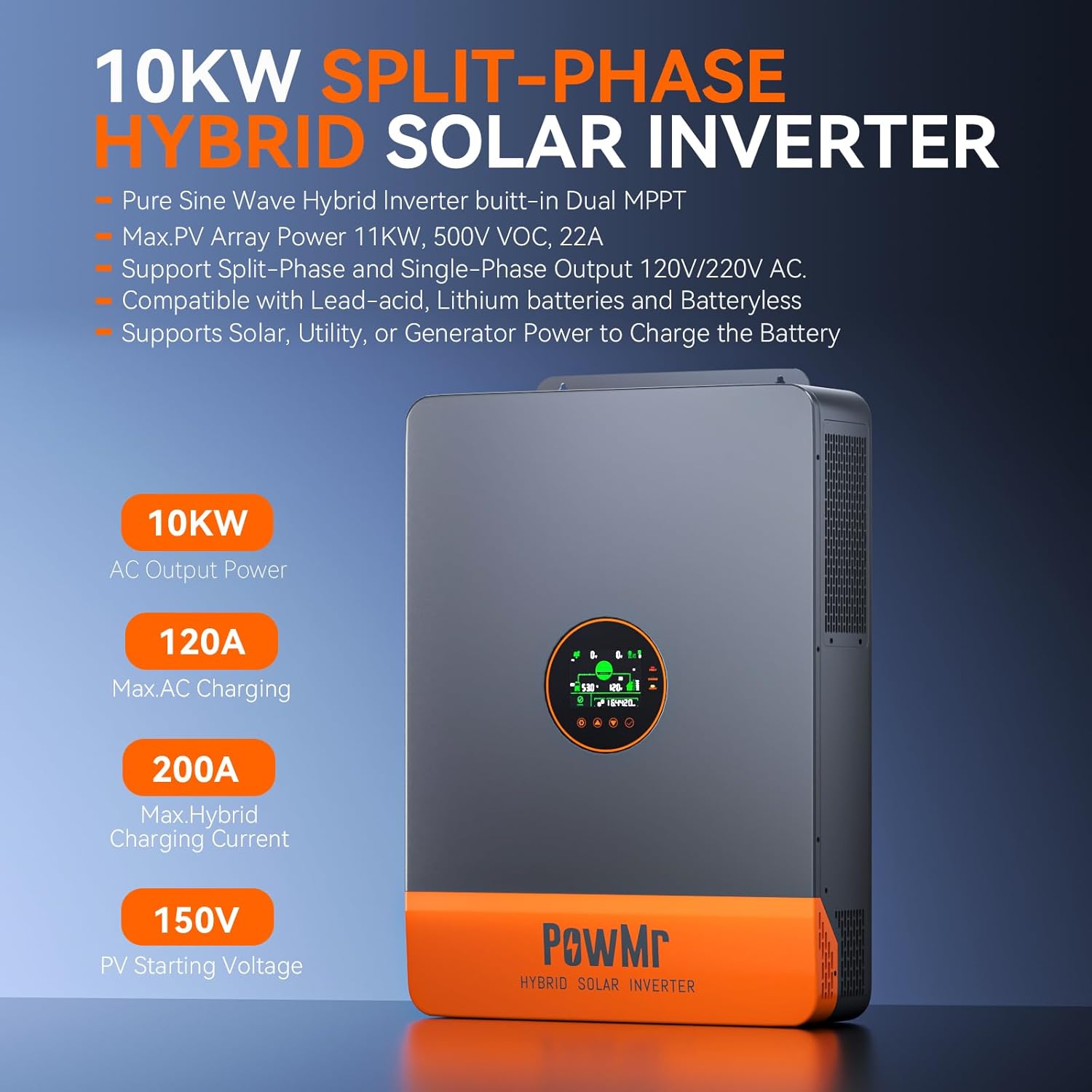 PowMr 10KW Split Phase Inverte – Drone Solar Charger recenzja i cena